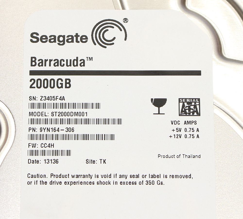 Seagate Barracuda ST2000DM001 2TB/7200rpm/SATA600_画像3