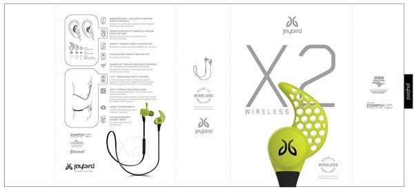  原文:【新品】JayBird X2 Wireless Bluetooth イヤホン ジェイバード ブルートゥースワイヤレスイヤホン グリーン ￥19,800