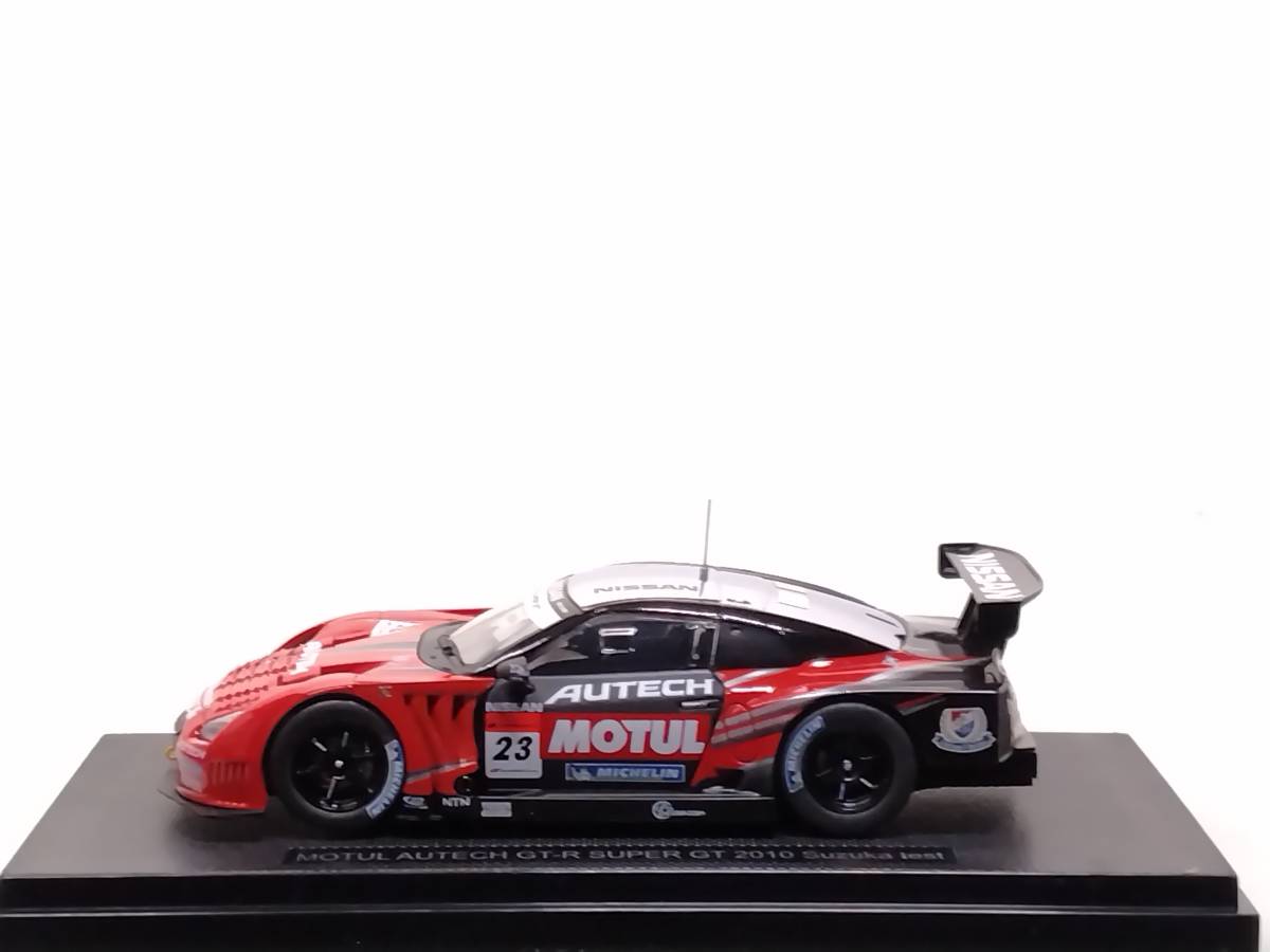 エブロ EBBRO 44315 1/43 SUPER GT 500 MOTUL AUTECH GT-R SUPER GT 2010 Suzuka test RED/BLACK_画像4