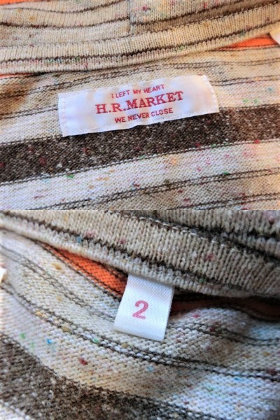  Hollywood Ranch Market Parker stripe Zip made in Japan M