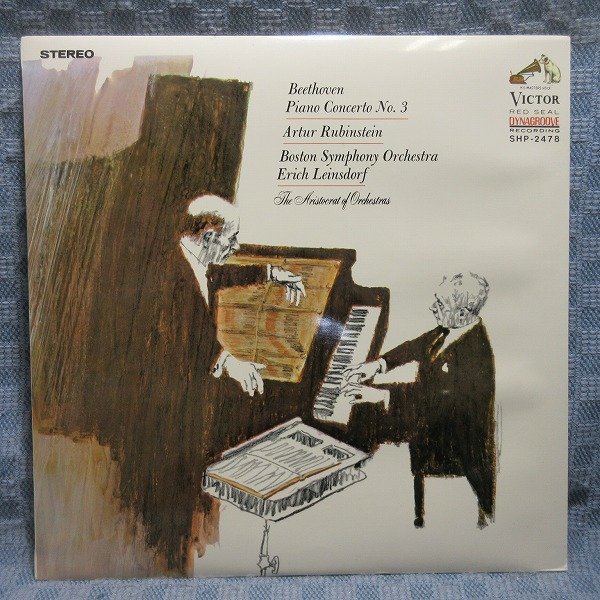 VA330●AHP-2478/ルービンシュタイン/ラインスドルフ指揮/ボストン交響楽団「ベートーヴェン：ピアノ協奏曲第3番」LP(アナログ盤)の画像1