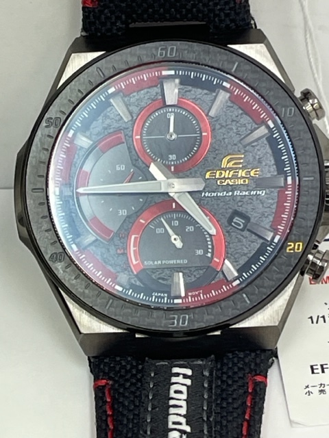 CASIO EDIFICE　エディフィス　20周年記念　限定品　Honda Racing ソーラー腕時計　EFS-560HR-1AJR_画像2