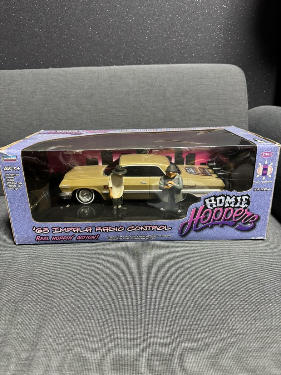 1/18 シボレー インパラ 1963 impala ローライダー 中古品 希少 アメ車 HOMIE リンドバーグ 当時物