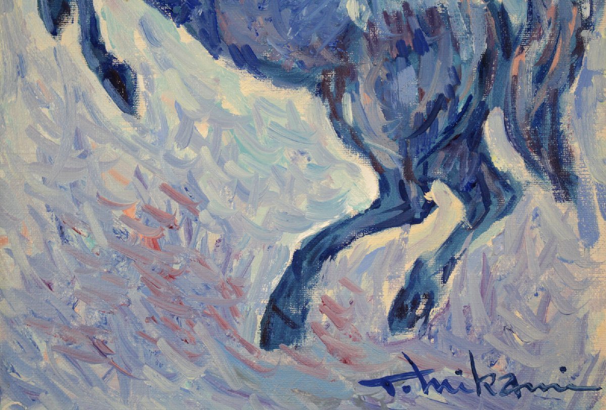 三上隆彦『馬』油彩画【真作保証】 絵画 - 北海道画廊_画像4