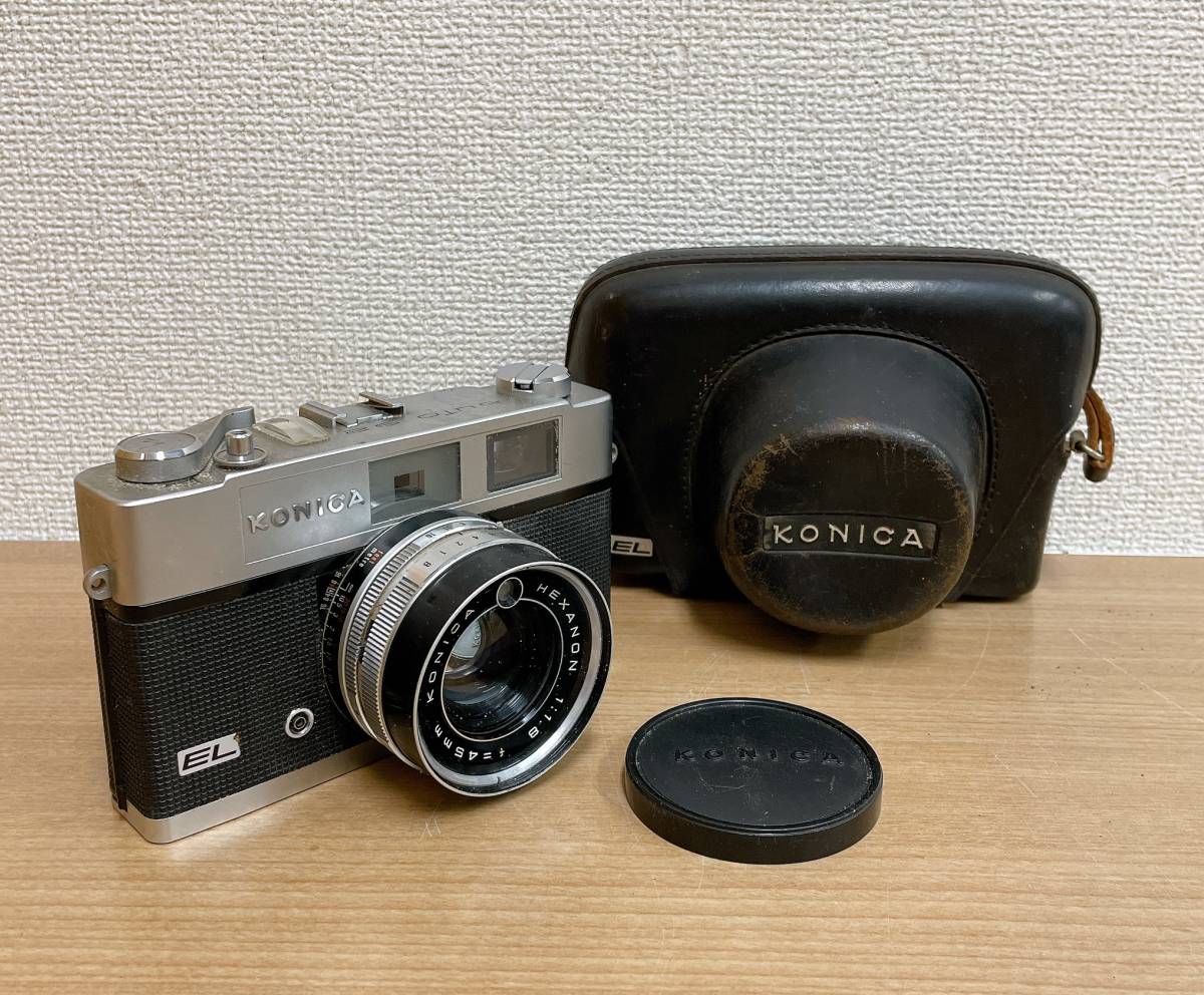 【KONICA（コニカ ） auto S2 + HEXANON 1:1.8 45mm フィルムカメラ】趣味/レトロ/現状品/A511-199_画像1