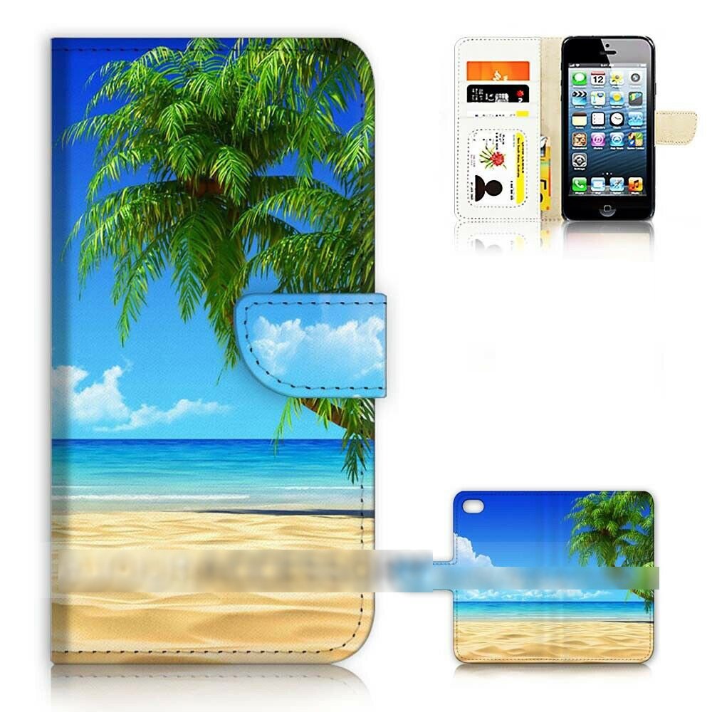 iPhone 15 Pro Max iPhone 15 Plus ビーチ 海 砂浜 スマホケース 手帳型ケース スマートフォン カバー_画像1