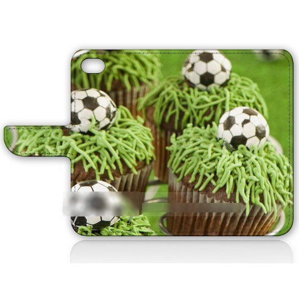 iPhone 15 Pro Max iPhone 15 Plus カップケーキ サッカーボール スマホケース 手帳型ケース スマートフォン カバー_画像2