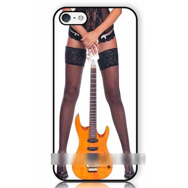 iPhone 15 iPhone 15 Pro セクシーガール ギター スマホケース アートケース スマートフォン カバー_画像1