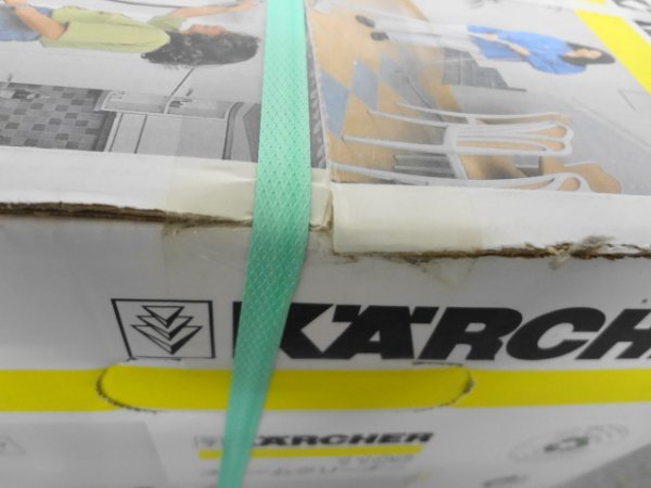 M231028-2-7 新品 未使用品 ケルヒャー KARCHER 家庭用 スチームクリーナー K1100 除菌 掃除 小型 電気湯のし器 外箱使用感あり_画像3