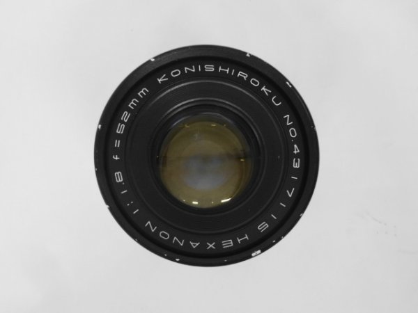 M231022-2-2 Konica コニカ レンズ 小西六 KONISHIROKU HEXANON 52mm F1.8 1:1.8 一眼レフ カメラ 使用感あり_画像1