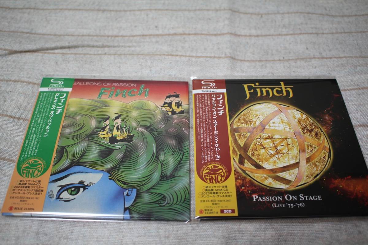 [233896-8] Finch (フィンチ) ★ SHM-CD帯付紙ジャケット国内盤2023年リマスター版２点 ★ マーキー／ベル・アンティーク名盤 ★ 中古品 _画像1