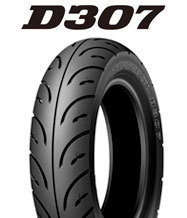 #1[前後セット] DUNLOP D307 90/90-10 100/90-10 [アドレスV125]_画像2