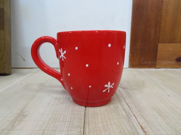 【ビンテージ/USED】2002年 STARBUCKS Barista/スターバックス バリスタ マグカップ 検索用⇒ クリスマスカラー/ビッグマグ/D1126_画像3