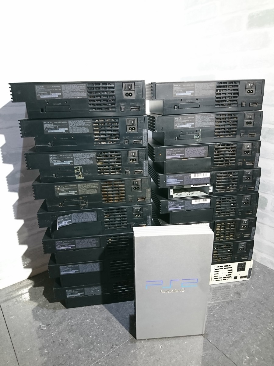 【ジャンク品】管1V59 SONY PlayStation2 本体 SCPH-10000(2)/15000/18000(3)/30000(4)/35000/39000/50000(5) 17台セット売り 通電OK_画像4