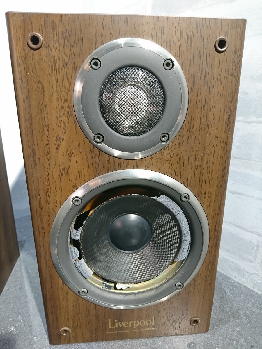 【ジャンク品】管1V181 ONKYO オンキョー ブックシェルフ型 スピーカーペア D-150 _画像5