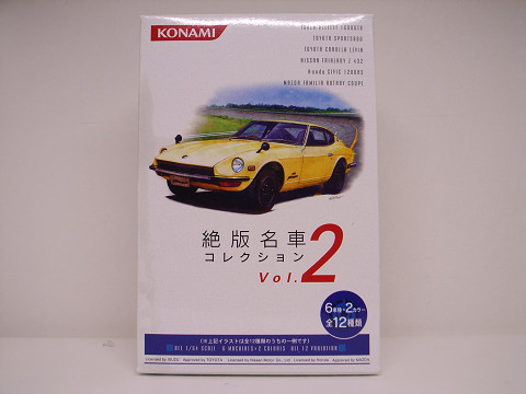 KONAMI / コナミ 1/64 絶版名車コレクション VoL.2 いすゞ ベレット 1600 GTR (PR91W) 1969 希少美品_パッケージ