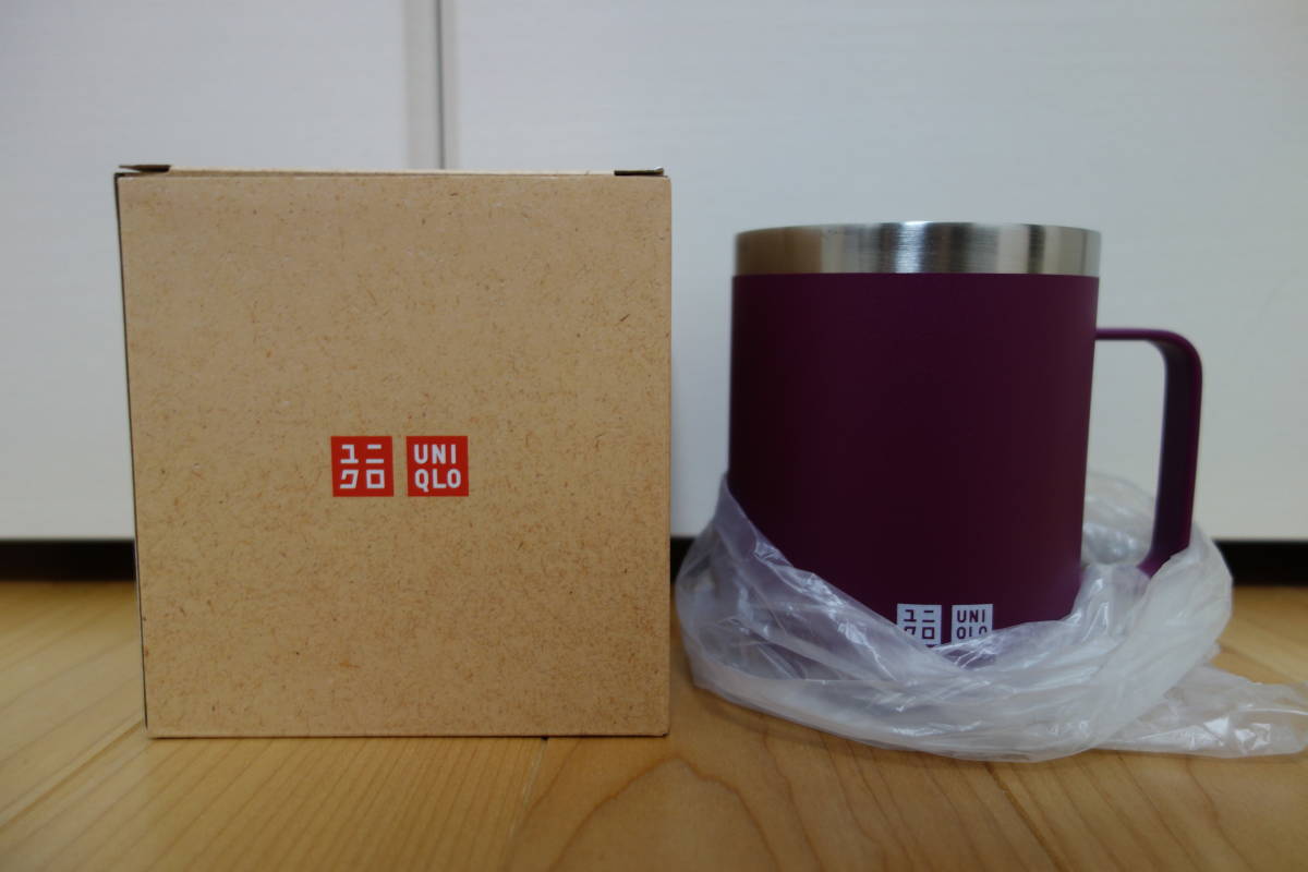 新品、未使用、非売品　ユニクロ　UNIQLO　ステンレス タンブラー　ノベルティ　マグカップ　カラー：38　焼き芋（紫）_画像1