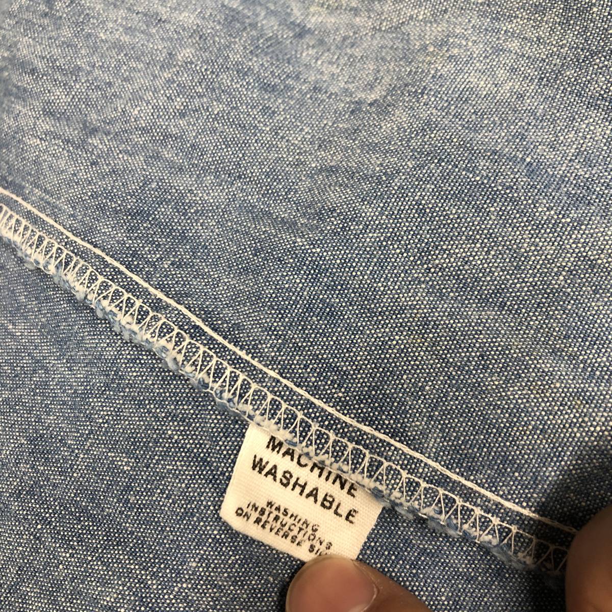 60s 70s USA製 ラングラー Wrangler デニムウエスタンシャツ 36 60s 70s USA製 ラングラー Wrangler デニムウエスタンシャツ 36