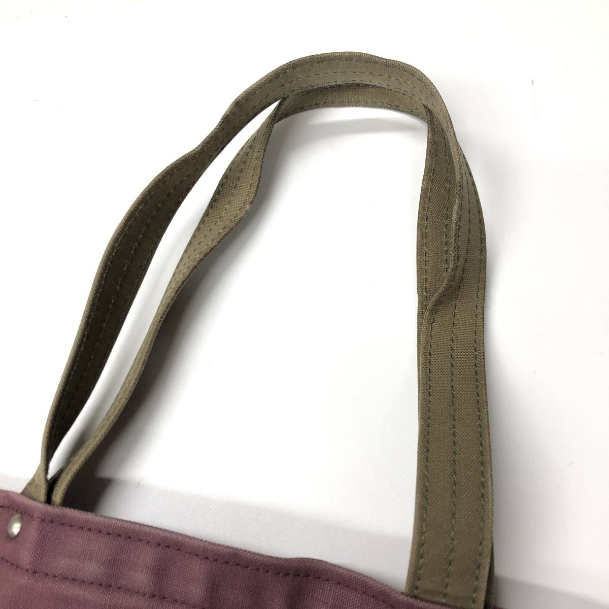  confidence Saburou canvas tote bag purple olive two-tone 