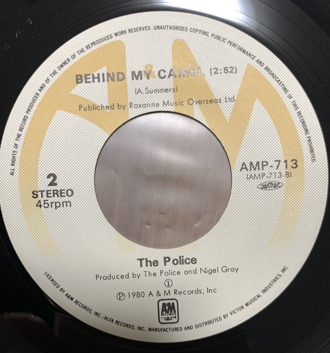 ★EP/ The Police /ドゥドゥドゥ・デ・ダダダ /De Do Do Do, De Da Da Da/AMP-713/来日記念盤/レコード_画像6