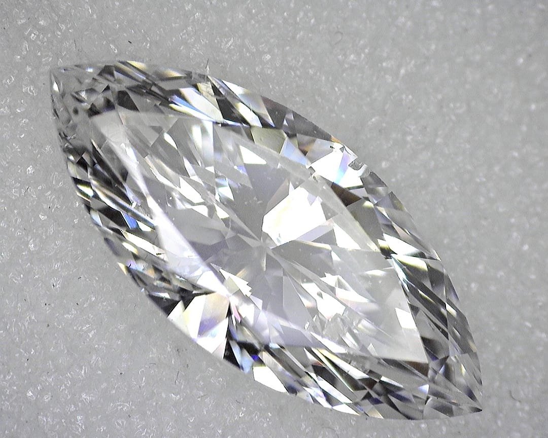 ダイヤモンドルース マーキスカット 1.122ct Fカラー SI-1クラリティ 蛍光性FAINT 新品同様品 【送料無料】 C-8952_画像2