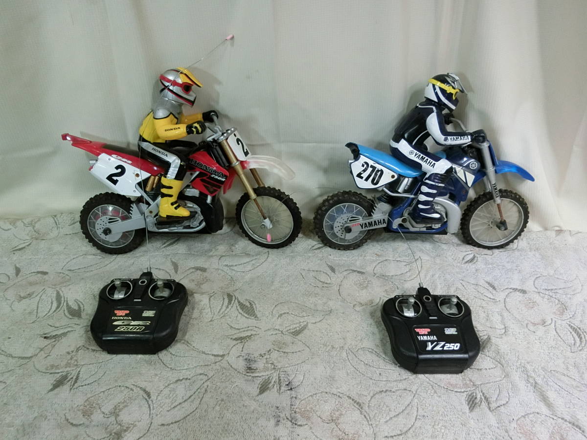 ★TAIYO タイヨー R/C ヤマハ YZ250 　ホンダ　250R　ラジコン バイク ２台　★ジャンク品_画像1