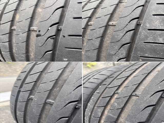 中古　ワークマイスター WORk 7.5jx17+48 PCD114.3 5H専用ナット付 タイヤは225/45R17 ４本 ステップワゴンで使用_画像8