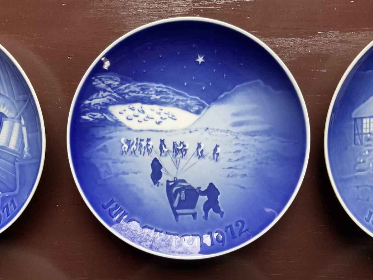 送料無料　ロイヤルコペンハーゲン ROYAL COPENHAGEN ビングオングレンダール イヤープレート 6枚セット 飾り皿 クリスマスプレート _画像3