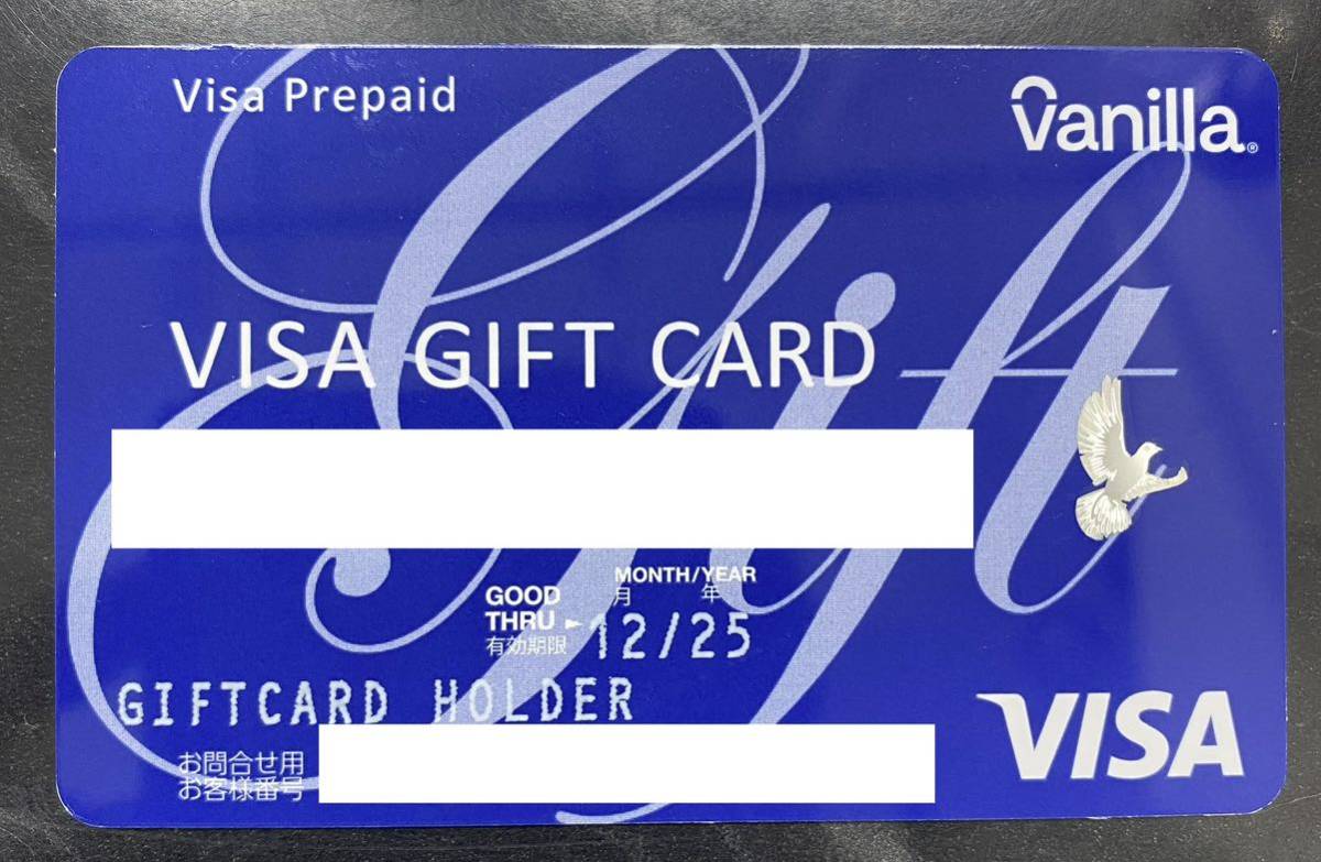 VANILLA VISA gift card バニラ ギフトカード バニラビザ 30,000円分 有効期限 2025年12月_画像1