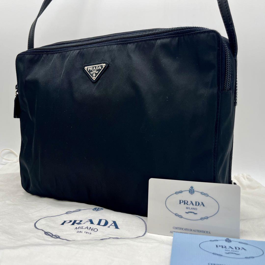 希少デザイン 極美品 PRADA プラダ ショルダーバッグ カメラバッグ