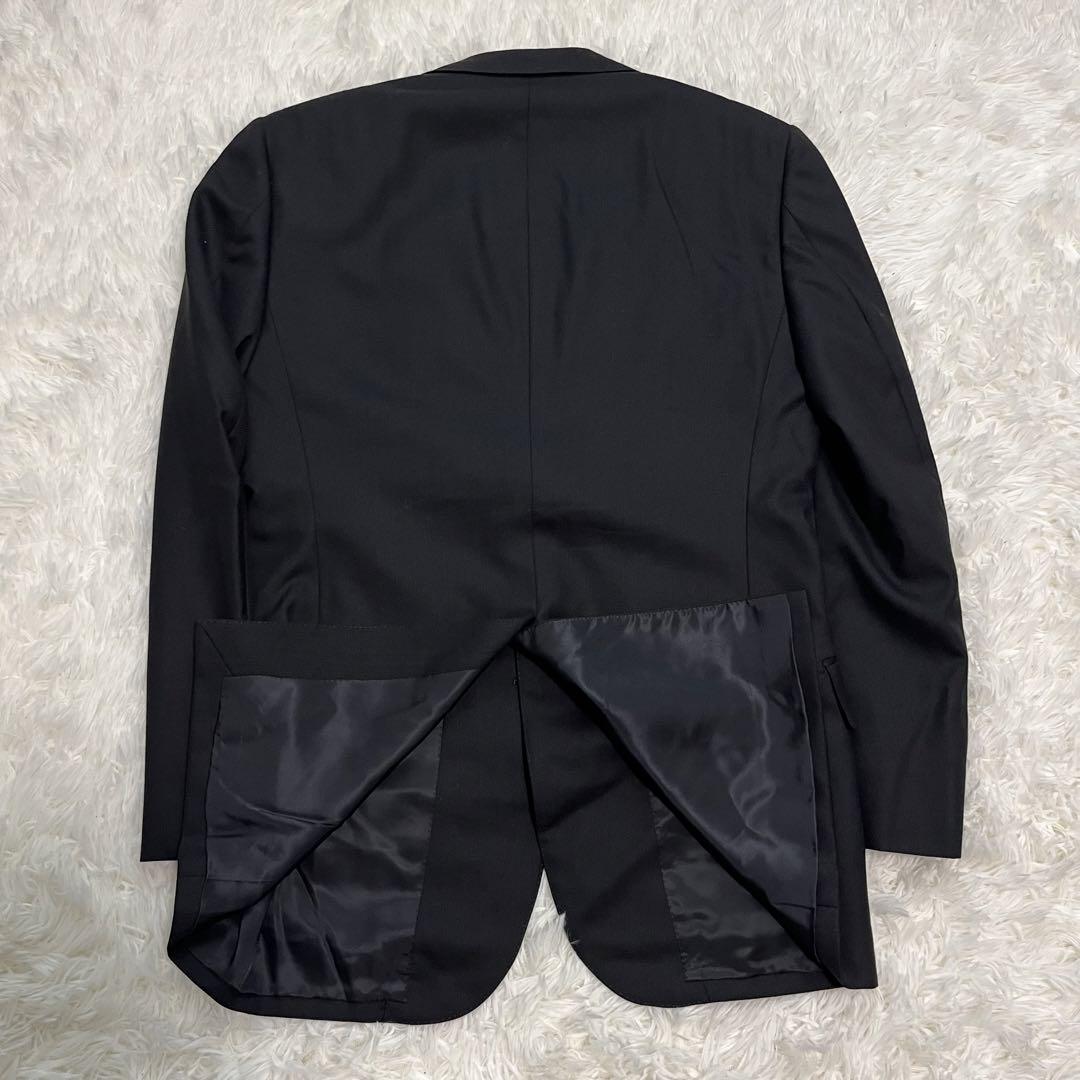 極美品 UNITED ARROWS TOKYO ユナイテッドアローズ トウキョウ スーツ セットアップ シングル 2ボタン 2B センターベント 黒 ブラック_画像6