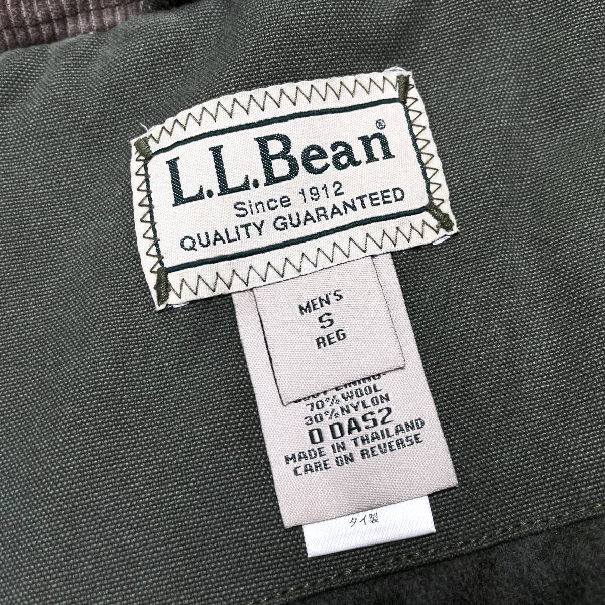 新品 2000'S L.L.BEAN シンサレート入り 5ポケット ダック地ベスト sizeS (ビンテージ プリマロフト トート 黒 ダウン LLBEAN カーハート_画像4