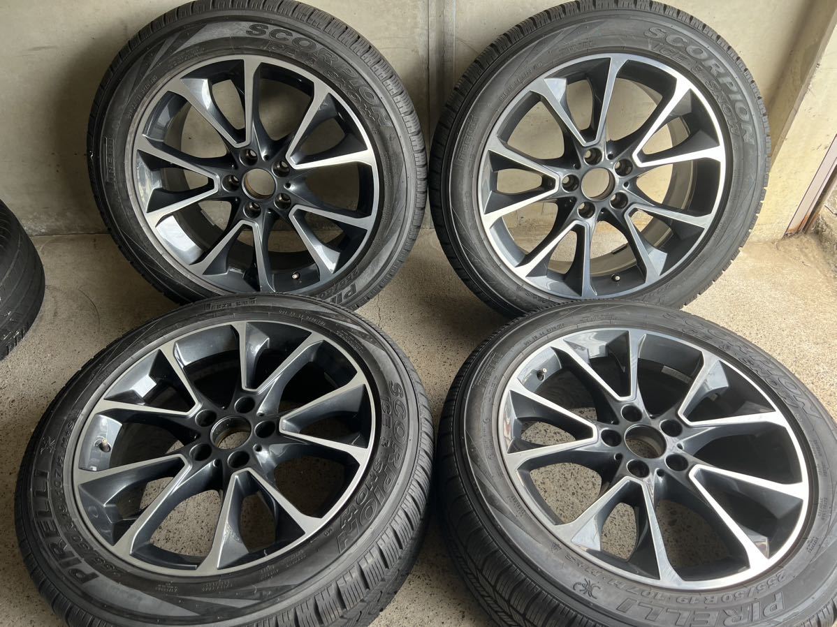 【美品 良品】BMW F15 X5 純正 19インチ 9J+48 + ピレリ スコーピオン アイス＆スノー 255/50R19 2015年 室内保管 使用回数少ない_画像1