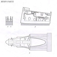 【新品、未開封】AIRES アイリス 4153 1/48 Arado アラド Ar234B-1 Blitz ブリッツ Main wheel bay 主脚収納庫ディテールセット ハセガワ用_画像4