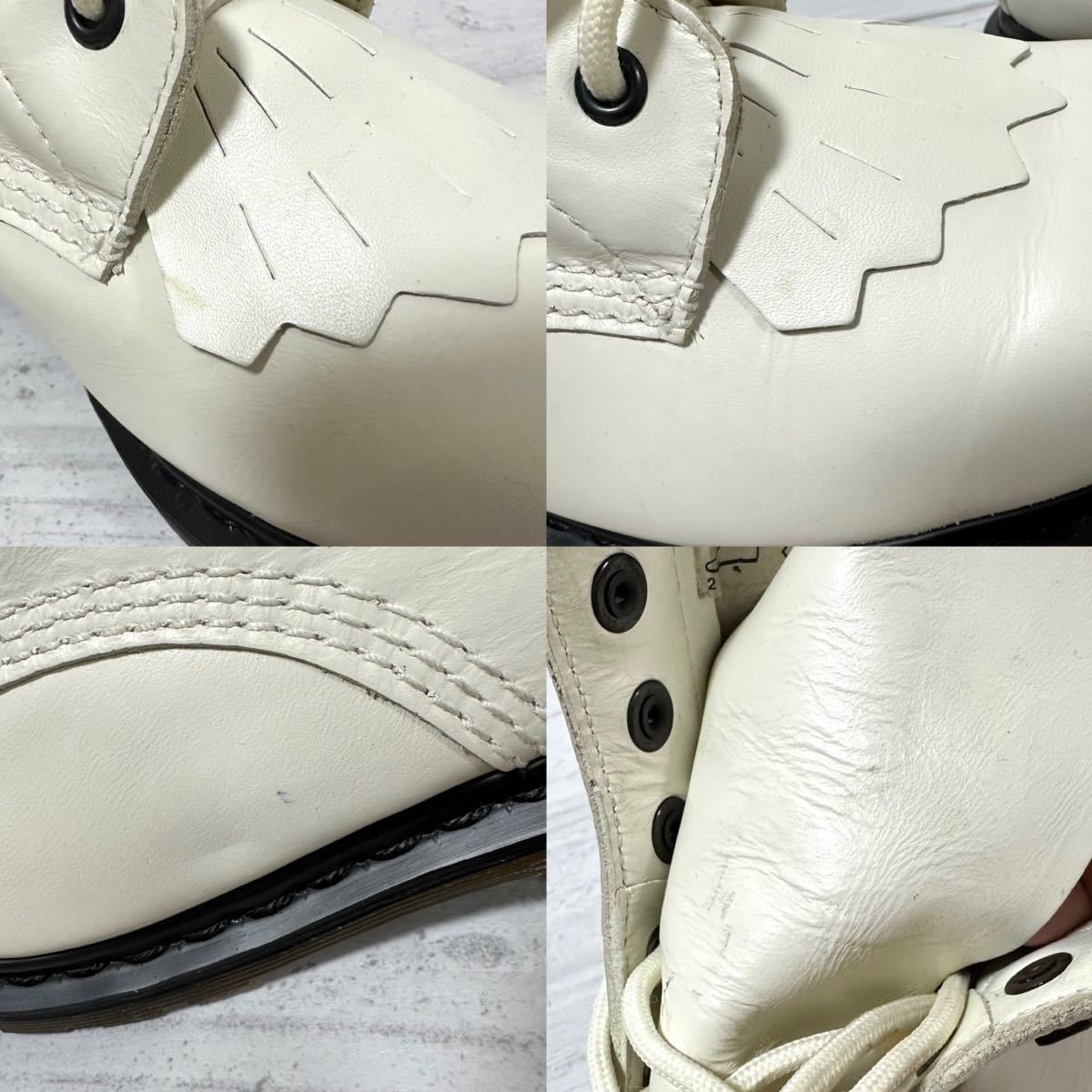 ■新品未使用■ Dr. Martens ドクターマーチン BONNIE 8ホールキルト付きブーツ ホワイト ロングブーツ ブーツ UK9 28.0cm_画像7