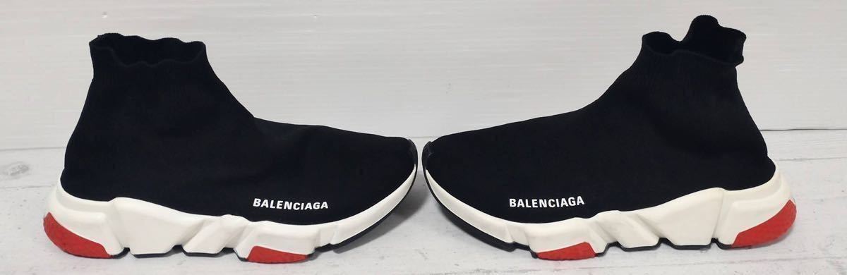 ■ BALENCIAGA ■ バレンシアガ スピードトレーナー ソックススニーカー ブラック 黒 靴 スニーカー サイズ38 24.5-25.0cm_画像3