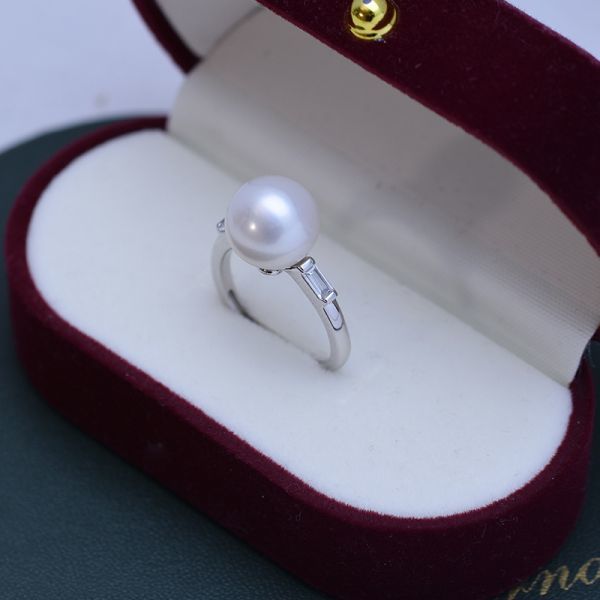 リング 真珠指輪 真珠アクセサリ 天然真珠 淡水真珠 本真珠 誕生日プレゼント 新型 女性 フリーサイズ 上質真珠 パーティー 新品 zz60_画像3