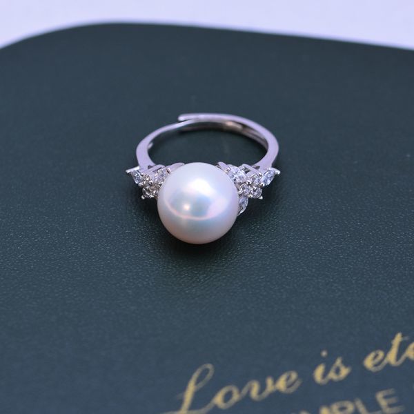 リング 真珠指輪 真珠アクセサリ 天然真珠 淡水真珠 本真珠 誕生日プレゼント 新型 女性 フリーサイズ 上質真珠 パーティー 新品 zz43_画像5