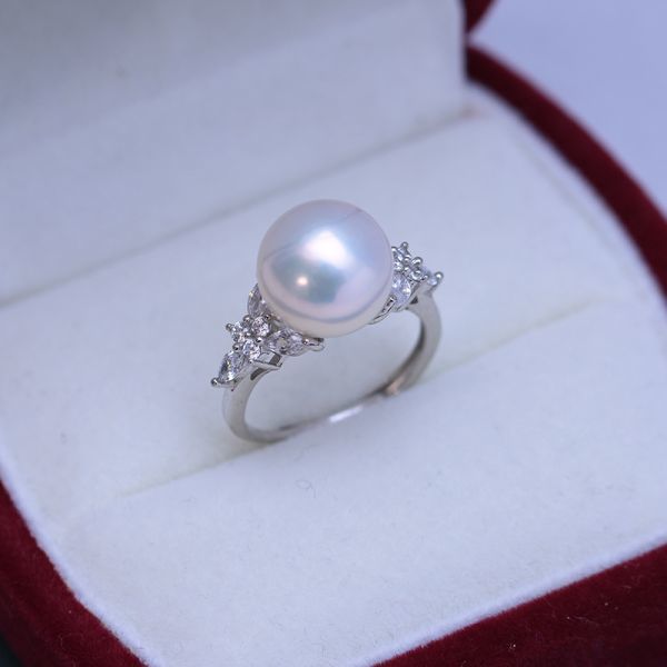 リング 真珠指輪 真珠アクセサリ 天然真珠 淡水真珠 本真珠 誕生日プレゼント 新型 女性 フリーサイズ 上質真珠 パーティー 新品 zz43_画像1