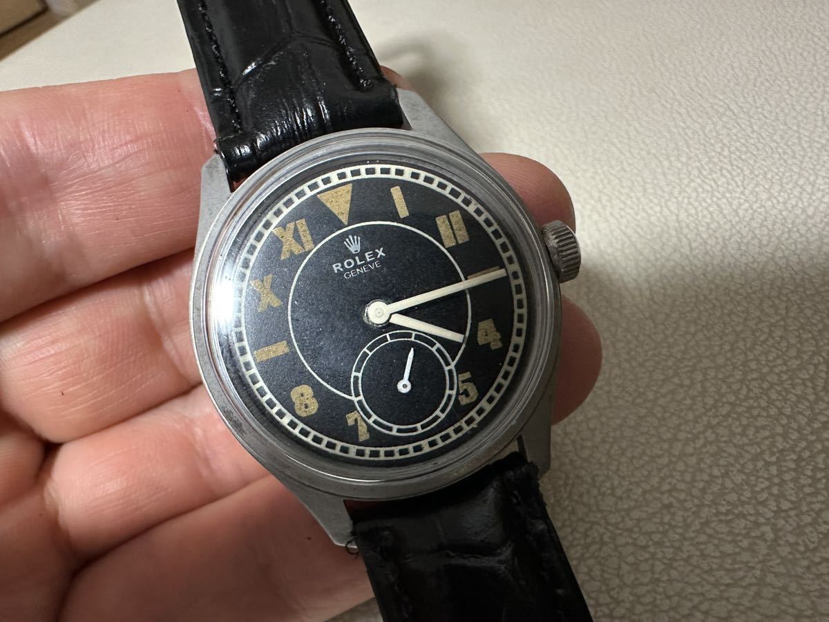 軍用時計　手巻き式　ロレックス　アンティーク　スモセコ　腕時計　メンズ　機械式　アメリカ軍　ベトナム戦争　ミリタリーウォッチ_画像1