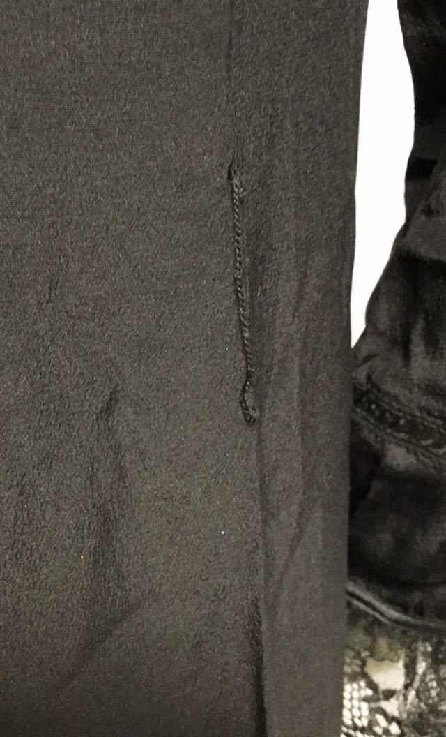 良品「LALLEGRO」レースデザインワンピース Black SIZE:M 日本製_画像8