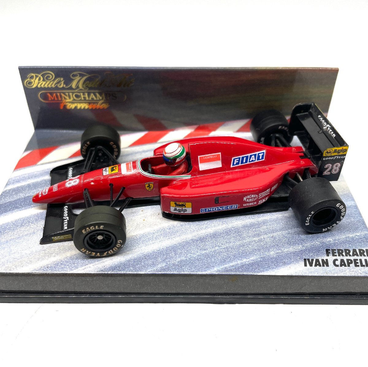 264△MINICHAMPS ミニチャンプス FERRARI フェラーリ IVAN CAPELLI 28号車 赤 レッド 1992年 F92Aの画像3