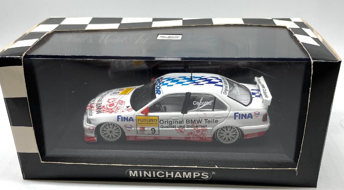 216△MINICHAMPS 1/43 BMW 320 STW 1998 J.Cecotto ホワイト No.9_画像1