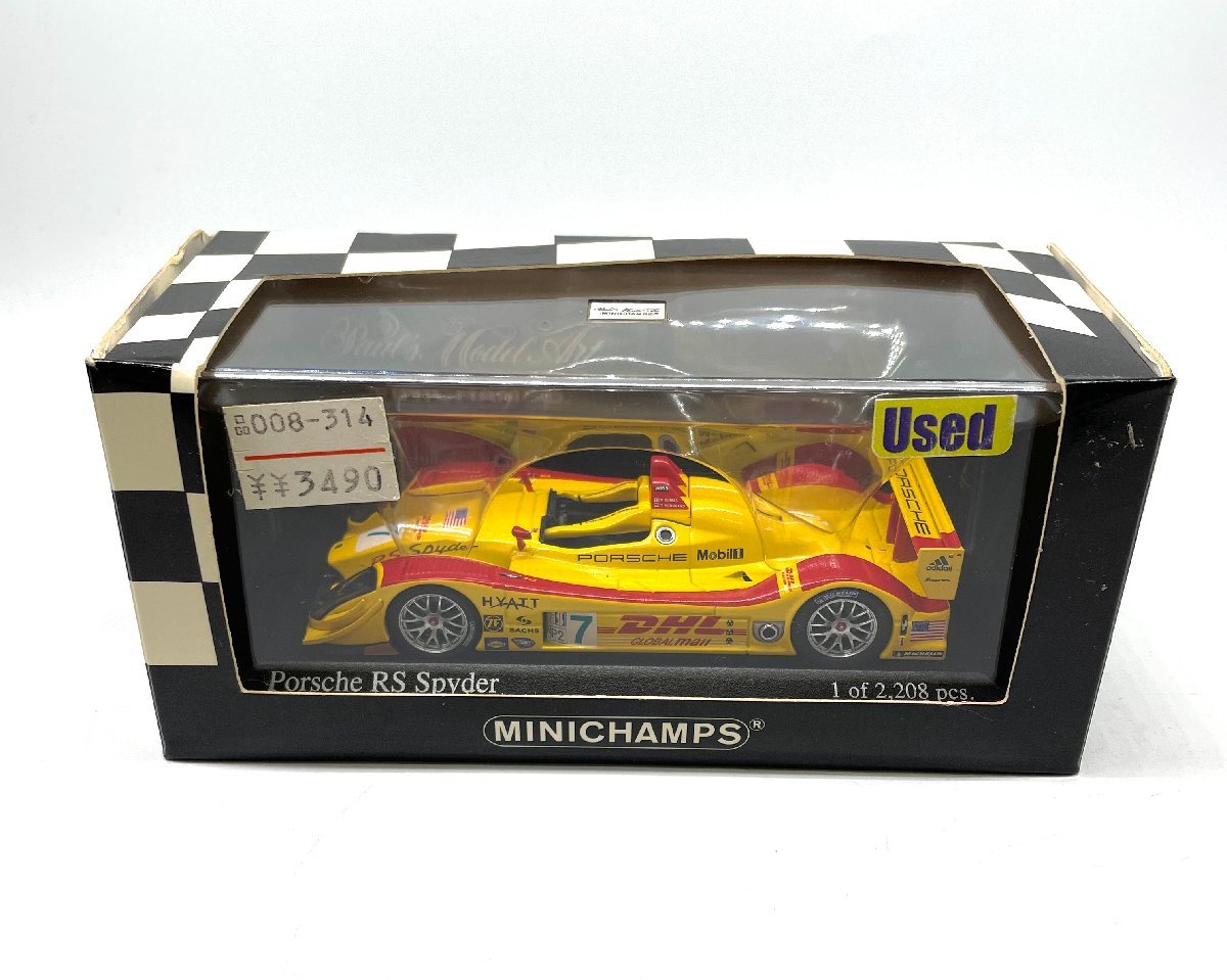 272△MINICHAMPS ミニチャンプス 1/43 Porsche RS Spyder #7 Mid-Ohio 2006 Winners_画像1