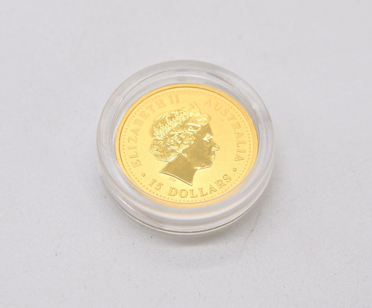 ●美品　エリザベス金貨 3.11g、干支鶏　2005年製 　パース造幣局発行_画像3