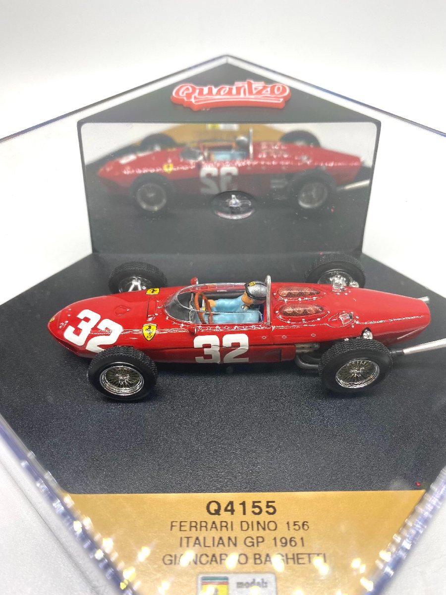 176△Quartzo エクゾト Q4155 FERRARI DINO 156 ITALIAN G.P.1961 GIANCARLO BAGHETTI 赤32号車 1/43_画像2