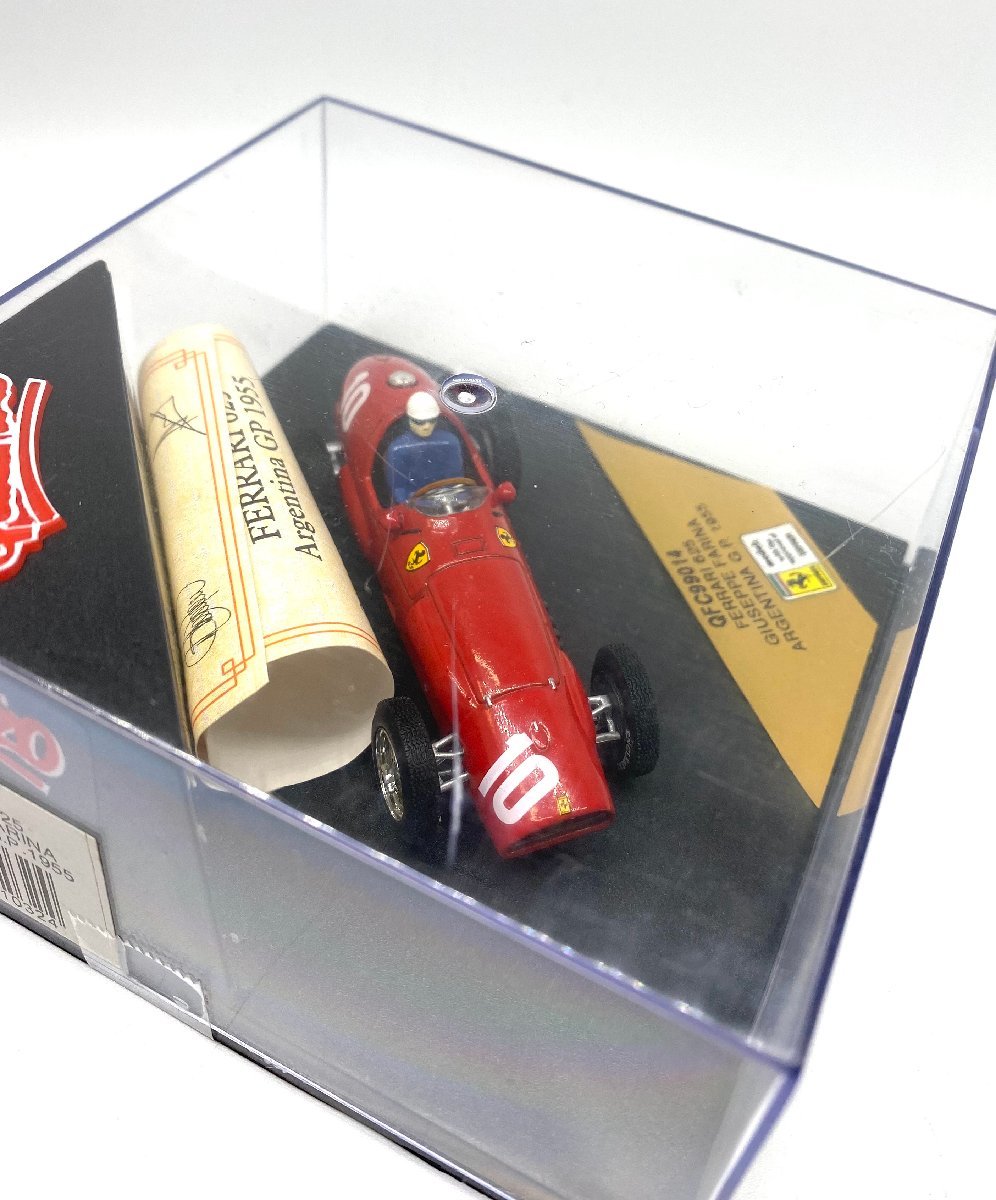 175^Quartzo exhaust toQFC99014 FERRARI 625 GIUSEPPE FARINA ARGENTINA G.P.1955 red 10 number car 1/43