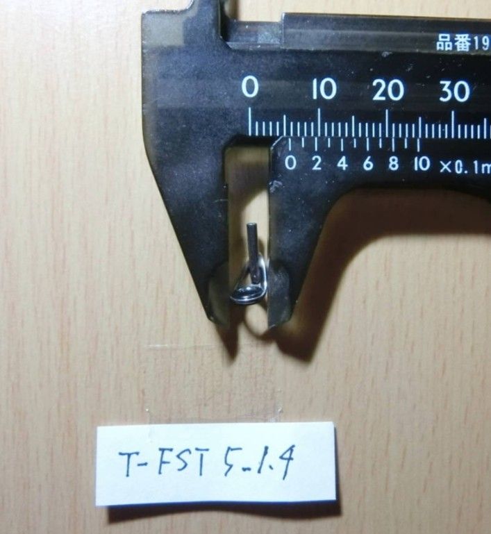 【3個】チタンフレームSicガイド T-FST5-1.4 実釣未使用 管gy24031086s170ypm