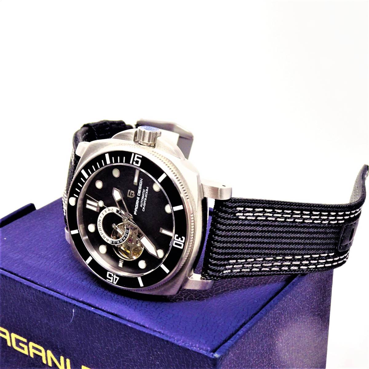 〓新品〓腕時計 メンズ パガーニデザイン PAGANI DESIGN 機械式・NH39Ａ・オープンハート・オマージュウォッチ・サファイア・PD-1736_画像7