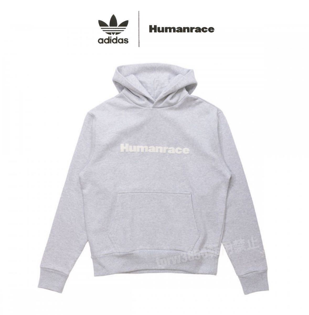 新品未使用 アディダス Humanrace パーカー【3XL】定価17600円 グレー adidas フーディー ヒューマンレース ファレル PW スウェット 4819